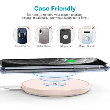 Fast Wireless Charger,Vebach 15W Max Wireless Charging Pad,Fashionable Mirror Design Compatible with iPhone 14/13 Pro Max/13 Mini/iPhone 12 Pro Max/11 Pro Max,Samsung S21/S20/Note 10 etc