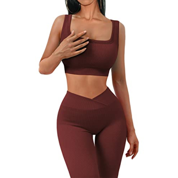 Stylish JZC Seamless 2 Piece Yoga Outfit for Women