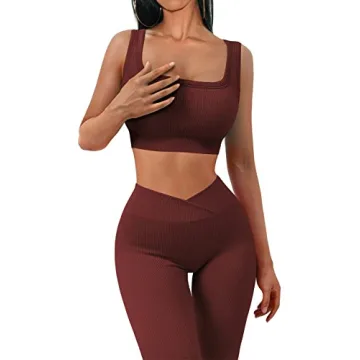 Stylish JZC Seamless 2 Piece Yoga Outfit for Women