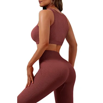 Stylish JZC Seamless 2 Piece Yoga Outfit for Women