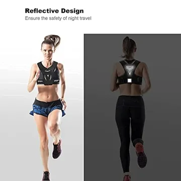 BUILOG Running Vest - Reflective Phone Holder for Jogging