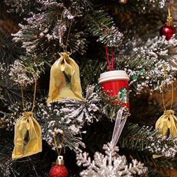 HRX Gold Gift Bags 100pcs for Weddings Parties & More