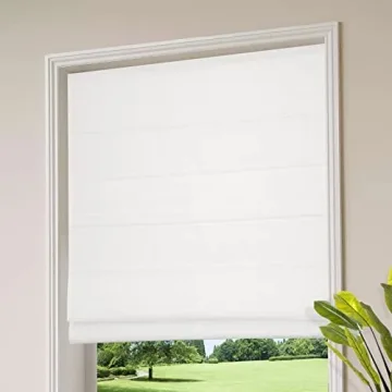 Customizable White Cordless Roman Shades for Every Room