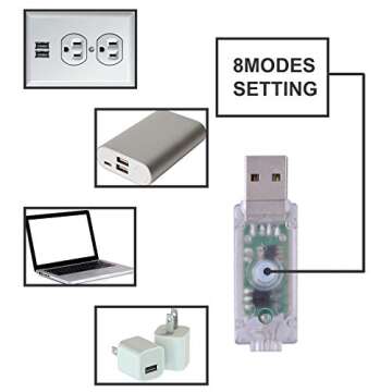 KPROE Fairy Curtain Lights - 16-Color Changing String Lights with Remote, 4 Lighting Modes, Ideal for Christmas, Weddings, Parties, Room Decor - Rainbow Backdrop