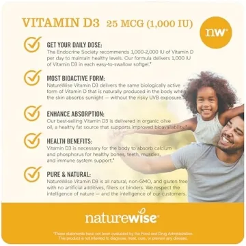 NatureWise Vitamin D3 1000iu for Immune & Bone Support