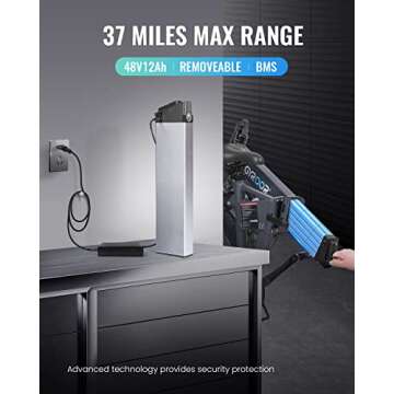 Gyroor C5Max Folding E-Bike for Adults | 500W Power