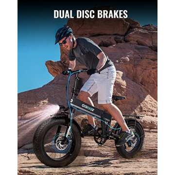 Gyroor C5Max Folding E-Bike for Adults | 500W Power