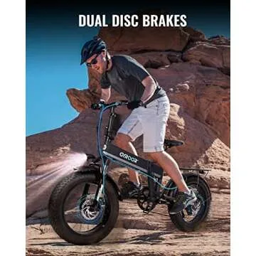 Gyroor C5Max Folding E-Bike for Adults | 500W Power