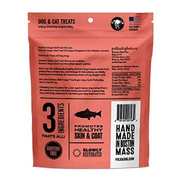 Polkadog Salmon Says Bone Shaped Treats - Omega-3 Rich, Low Fat Healthy Dog Treat - Digestible, Vita...