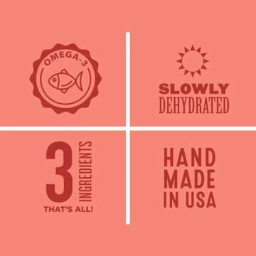 Polkadog Salmon Says Bone Shaped Treats - Omega-3 Rich, Low Fat Healthy Dog Treat - Digestible, Vitamin & Mineral Packed Dog Snacks - Crunchy 3-Ingredient Treat, Ideal for Dogs with Allergies - 7 oz