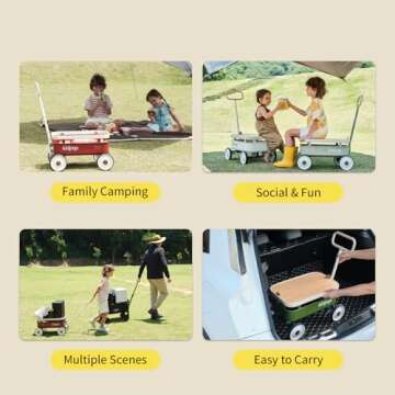 PULA-Wild 3-in-1 Kids' Pull-Along Wagon for Toddlers