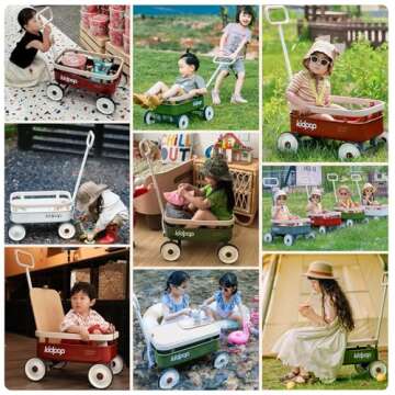 PULA-Wild 3-in-1 Kids' Pull-Along Wagon for Toddlers