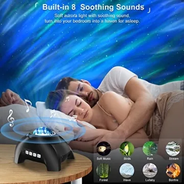 Vinwark Northern Lights Projector with Bluetooth Speaker