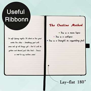 Classic Ruled Notebook/Journal with Pen Holder - 5.3” x 8.26”