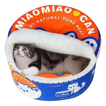 寵幸 Ramen Noodle Dog & Cat Bed,Keep Warm and Super Soft Creative Pet Nest for Indoor Cats,Removab...