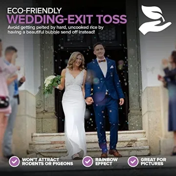 Heart-Topped Bubble Wands - 100 Count Wedding Party Favors