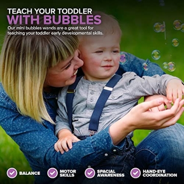 Heart-Topped Bubble Wands - 100 Count Wedding Party Favors