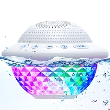 Starry UFO Waterproof Pool Speaker with LED Lights