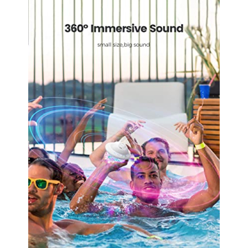 Starry UFO Waterproof Pool Speaker with LED Lights