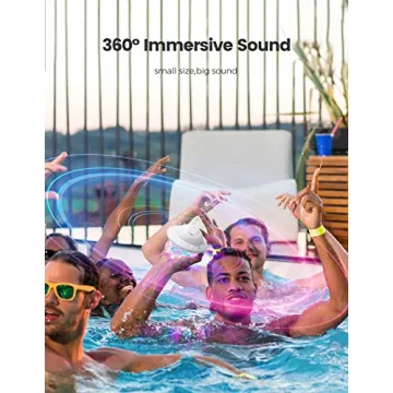 Starry UFO Waterproof Pool Speaker with LED Lights