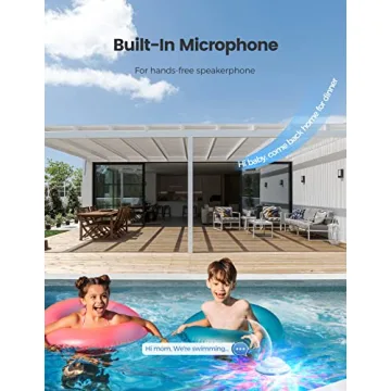 Starry UFO Waterproof Pool Speaker with LED Lights