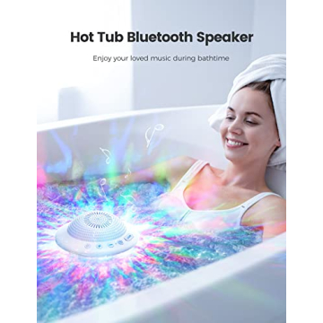 Starry UFO Waterproof Pool Speaker with LED Lights