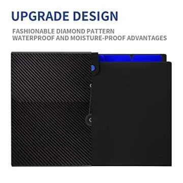 Expanding File Folder, 13 Pockets Accordion File Holder Organizer, A4 Letter Size Paper Document Receipt Organizer Accordian Filing Folder for Classroom, Home, Office and Travel