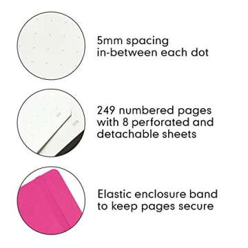 Leuchtturm Hardcover Medium A5 Dotted Notebook [Pink]