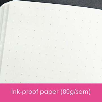 Leuchtturm Hardcover Medium A5 Dotted Notebook [Pink]