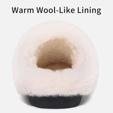 Evshine Women's Warm Chenille Knit House Slippers