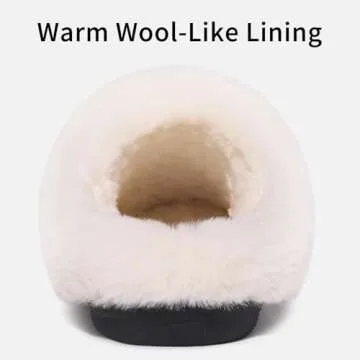 Evshine Women's Warm Chenille Knit House Slippers