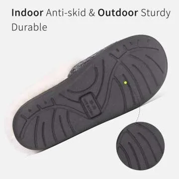 Evshine Women's Warm Chenille Knit House Slippers