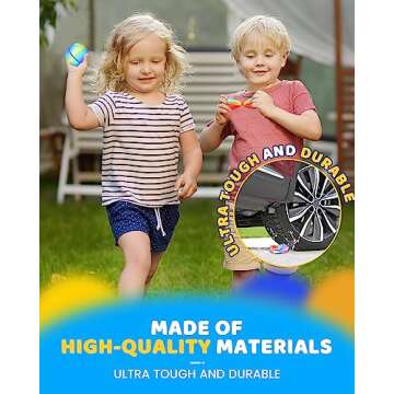 SOPPYCID 15Pcs Reusable Water Balloons, Reusable Water Balls For Kids, Easy to Fill, No Mess, Rainbow Water Balloons For Boys and Girls, Pool Outdoor Toys for Water Balloon Fights, Beach, Bath time