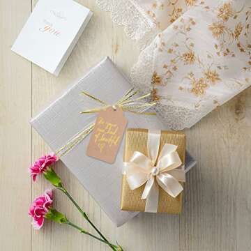 Koogel 160PCS Kraft Paper Gift Tags with Strings,3.3x1.8 Inch Brown Blank Tags Hanging Labels for Gift Bags Box Name Tags Clothes Price Tags