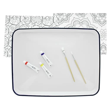 PRO ART Metal & Porcelain Butcher Tray Palette 13x17