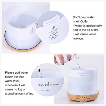 Moon Essential Oil Diffuser with LED Colors Auto Shut-Off