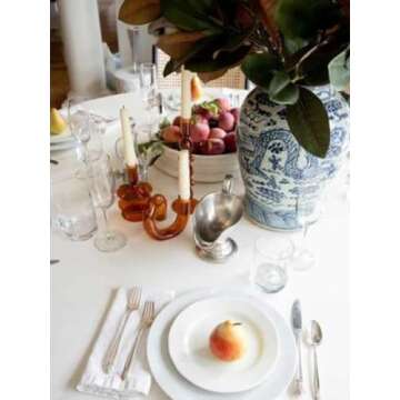 Saffron Candle Holder Swizzle – by Alice Lane Home Collection – Your Home Elevated by Warm Light...