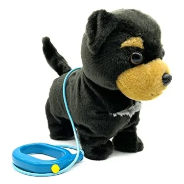 YH YUHUNG Walking and Barking Toy Dog with Remote Control Leash - Interactive Puppy Gift for Kids