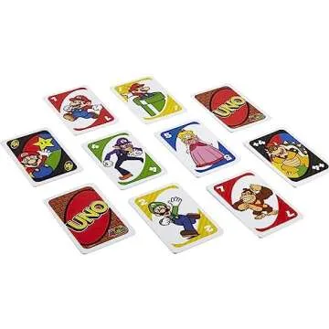 UNO Super Mario Card Game in Collectible Storage Tin