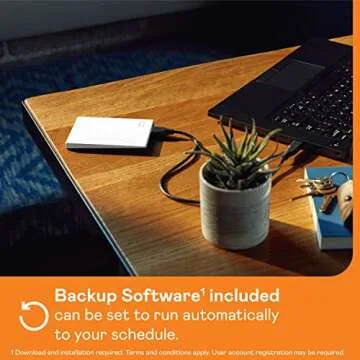 Western Digital 4TB My Passport Portable External Hard Drive with password protection and auto backup software, White - Western DigitalBPKJ0040BWT-WESN