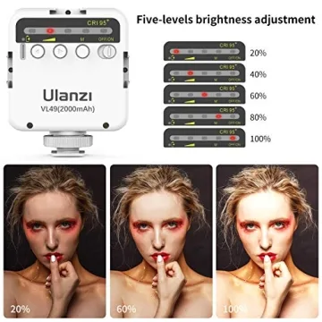 ULANZI VL49 LED Video Light - Compact & Versatile for Creators
