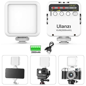 ULANZI VL49 LED Video Light - Compact & Versatile for Creators