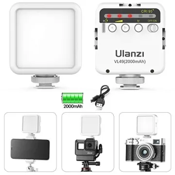 ULANZI VL49 LED Video Light - Compact & Versatile for Creators