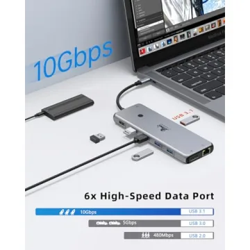 USB C Docking Station Dual 4K HDMI 100W Power Delivery