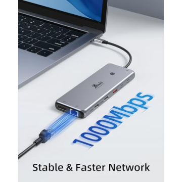 USB C Docking Station Dual 4K HDMI 100W Power Delivery