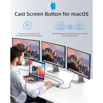 USB C Docking Station Dual 4K HDMI 100W Power Delivery