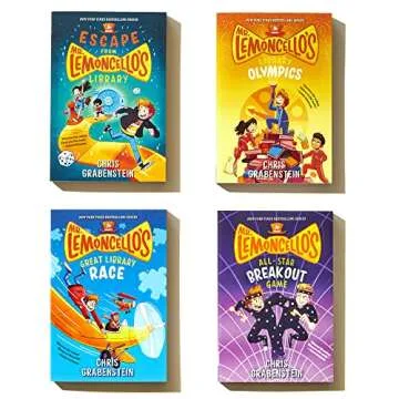 Mr. Lemoncello's Library Books 1-4 Boxed Set for Kids