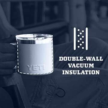 YETI Rambler 14 oz Mug, Vacuum Insulated, Stainless Steel with MagSlider Lid, Copper