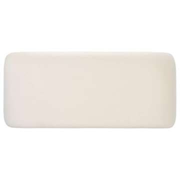 SAFAVIEH Home Collection Tenko Modern Cream Velvet Bench (Fully Assembled) BCH1300A