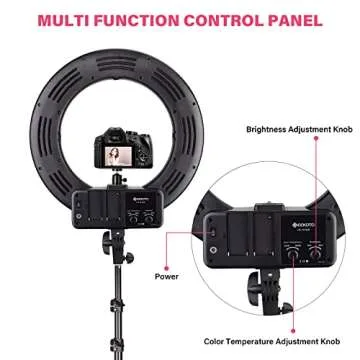 GEEKOTO 18" Ring Light for Photography and Video Creation